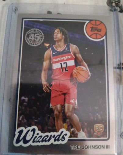 2025-26 Topps 45th Anniversary #80BK-97 Tre Johnson III — front