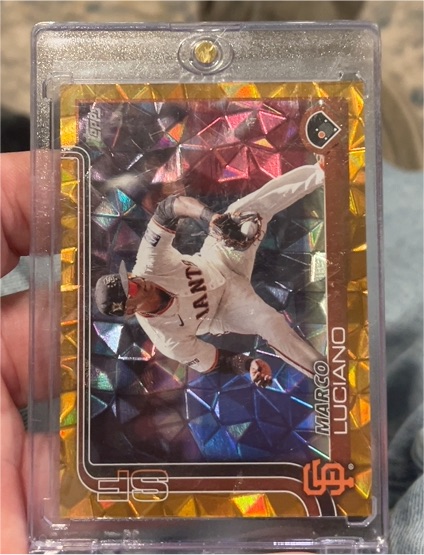 2025 Topps Series 1 #156 Marco Luciano Diamante Foil — front