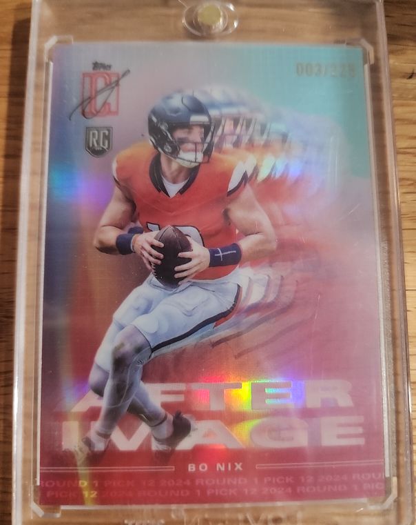 2024 Topps Signature Class #AI-9 Bo Nix After Image — front