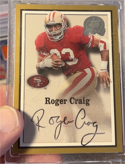 2000 Fleer Greats of the Game #21 Roger Craig — front