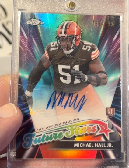 2024 Topps Chrome Future Stars #FSA-MHJ Michael Hall Jr. — front