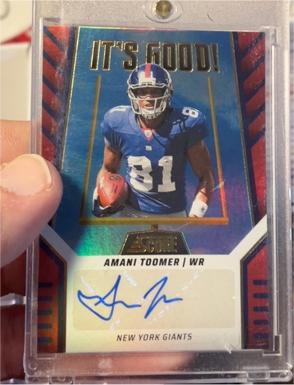 2024 Panini Score It's Good! Autographs #IG-ATR Amani Toomer — front