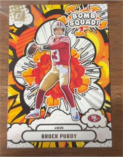 2025 Donruss #BS-BPY Brock Purdy Bomb Squad — front