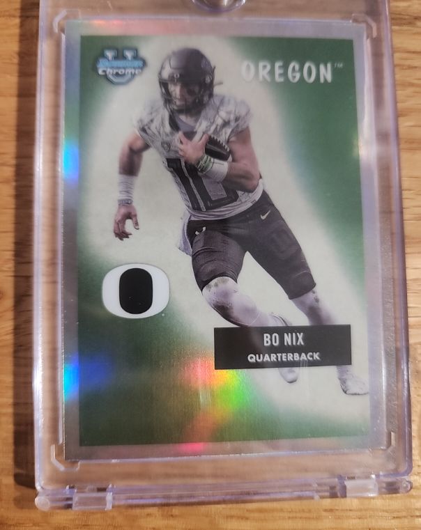 2023 Bowman Chrome University #55BF-16 Bo Nix — front