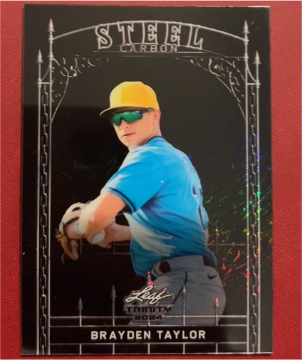 2024 Leaf Trinity Steel Brayden Taylor — front
