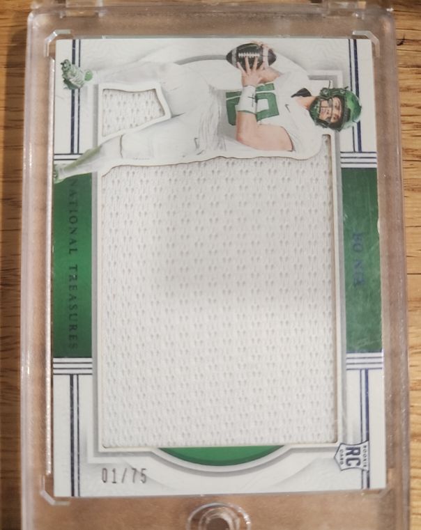 2025 Panini National Treasures #01 Bo Nix — front