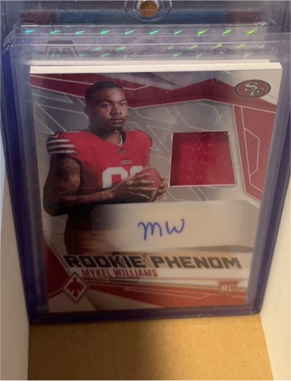2025 Panini Phoenix #RPJ-MWS Mykel Williams Rookie Phenom Patch Auto — front