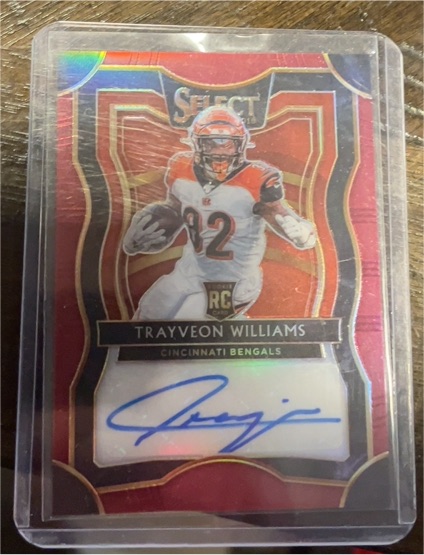 2019 Panini Select Rookie Signatures Maroon Prizm #RS-12 Trayveon Williams — front
