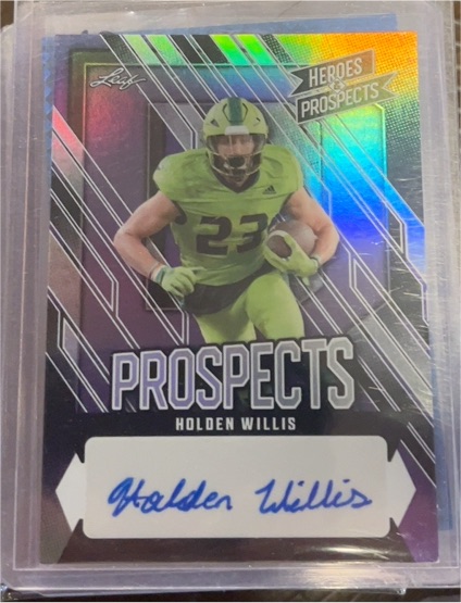 2024 Leaf Heroes and Prospects #16 Holden Willis — front