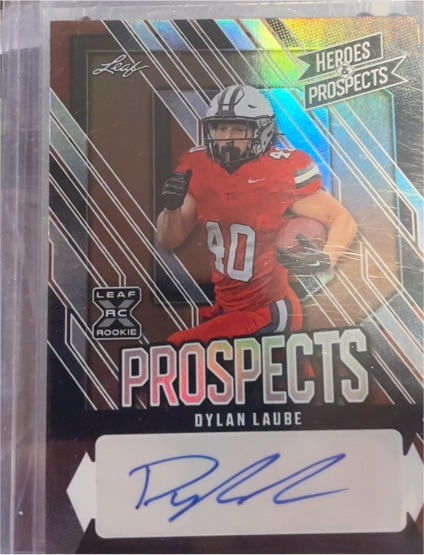 2024 Leaf Heroes & Prospects #AP-DL3 Dylan Laube — front