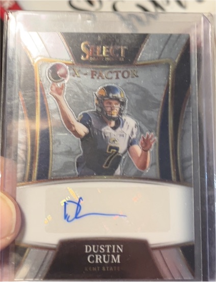 2022 Panini Select Draft Picks X-Factor Signatures #X-DCR Dustin Crum — front