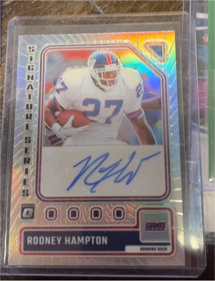 2023 Donruss Optic Signature Series #SS-RH Rodney Hampton — front
