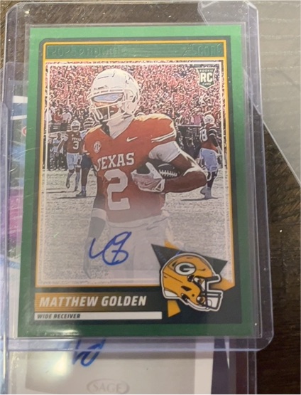 2025 Score #56 Matthew Golden — front