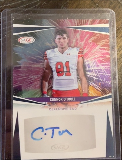 2025 Sage #A-COT Connor O'Toole Autograph — front
