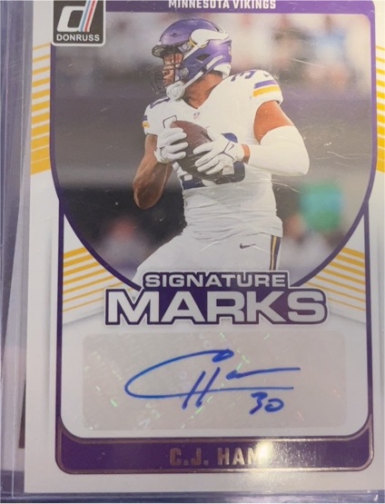 2024 Donruss Signature Marks C.J. Ham — front