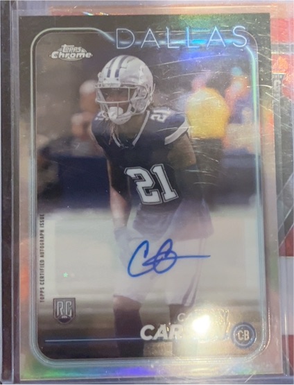 2024 Topps Chrome #RA-CC Caelen Carson Rookie Auto — front