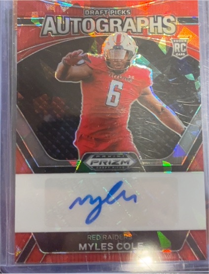 2024 Panini Prizm Draft Picks #DPA-MCE Myles Cole — front
