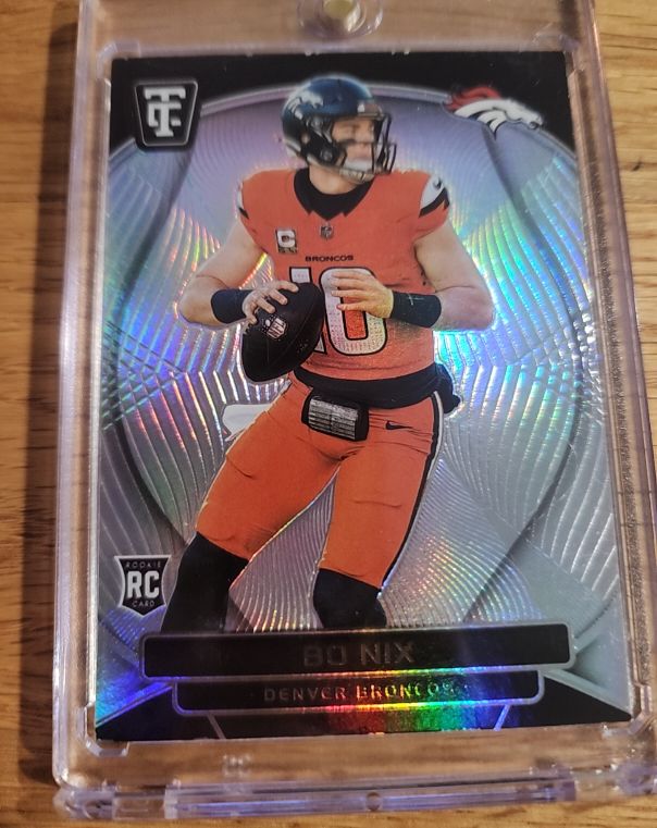 2024 Panini Totally Certified #105 Bo Nix Rookie Mirror Denver Broncos — front