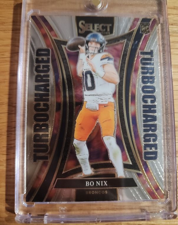 2024 Panini Select #16 Bo Nix Turbocharged — front