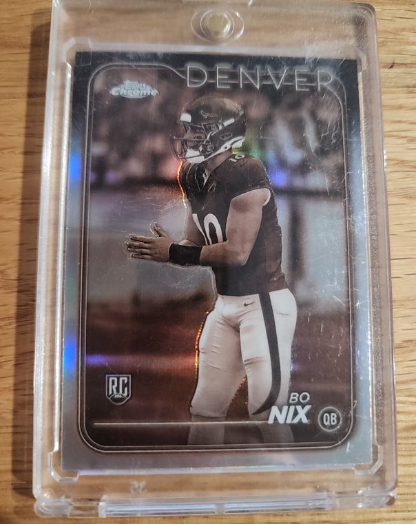 2024 Topps Chrome #206 Bo Nix — front