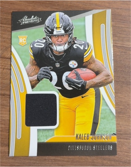 2025 Panini Absolute Football #ARM-KJN Kaleb Johnson Rookie Patch — front