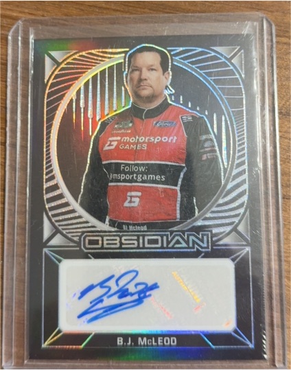 2022 Panini Chronicles Obsidian #OS-BM B.J. McLeod — front
