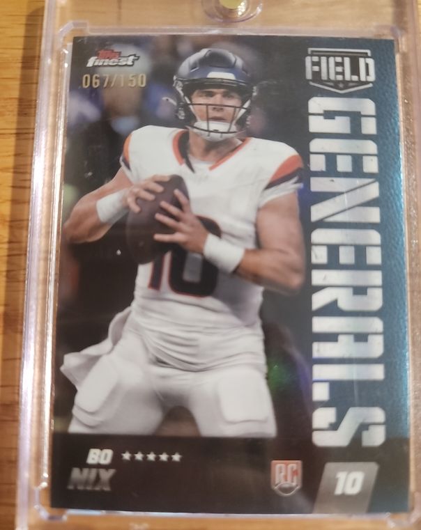 2024 Topps Finest #FG-21 Bo Nix Field Generals — front