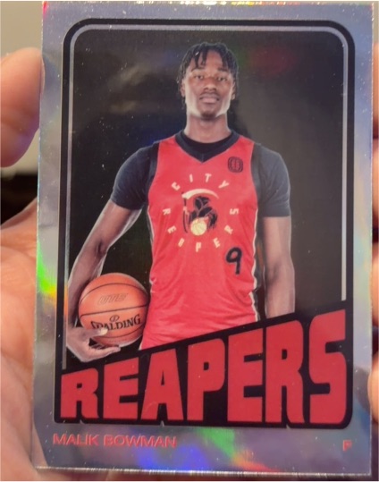 2023 Topps Chrome Overtime Elite #TB72-4 Malik Bowman City Reapers — front