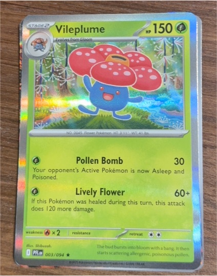 2025 Pokémon Phantasmal Flames #003 Vileplume — front