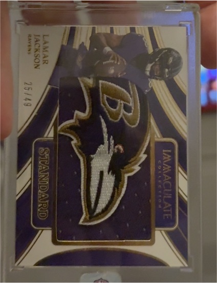 2020 Panini Immaculate Collection Standard #25 Lamar Jackson — front