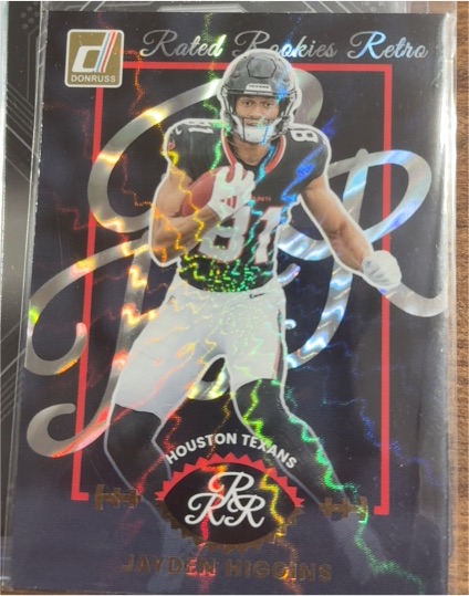 2025 Donruss Rated Rookies Retro #8 Jayden Higgins — front