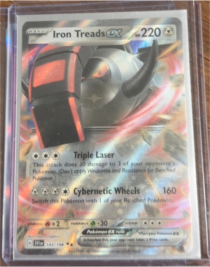 2023 Pokémon SV01 Scarlet & Violet #143 Iron Treads EX — front