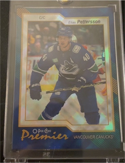 2023-24 O-Pee-Chee Premier #P-40 Elias Pettersson — front