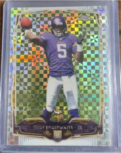 2014 Topps Chrome #173 Teddy Bridgewater RC Xfractor — front