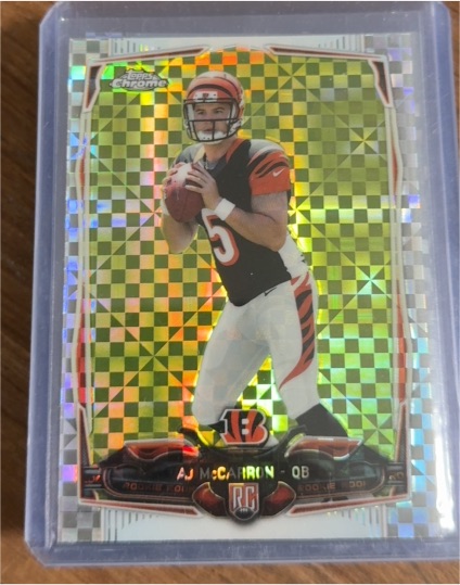 2014 Topps Chrome #144 AJ McCarron — front