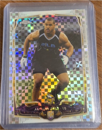 2014 Topps Chrome #161 Anthony Barr Rookie Card — front