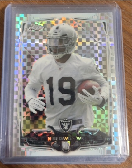 2014 Topps Chrome #118 Mike Davis Rookie Oakland Raiders — front