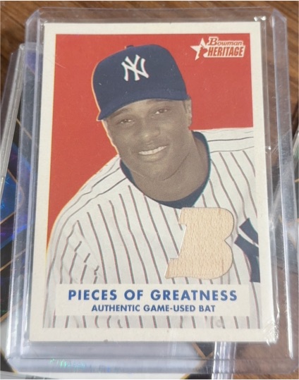 2006 Bowman Heritage Pieces of Greatness #PG-RC Robinson Cano — front