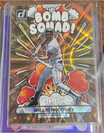 2023 Donruss #BS4 Willie McCovey Bomb Squad — front