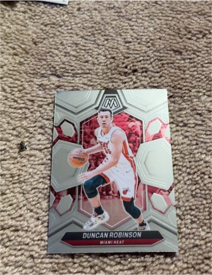 2023-24 Panini Mosaic Silver Prizm SP #55 Duncan Robinson — front