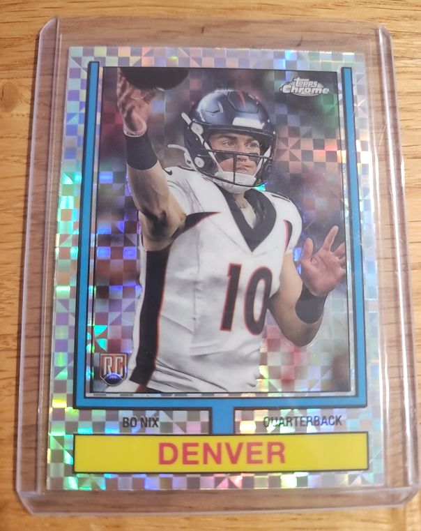 2024 Topps Chrome 1974 Throwback #74TF-4 Bo Nix — front