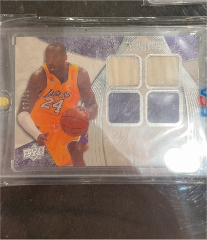 2007 Upper Deck Exquisite Collection Kobe Bryant Quad Jersey #07/25 — front