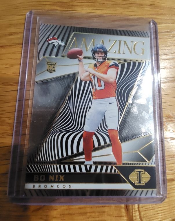 2024 Panini Illusions #7 Bo Nix Amazing Rookie RC — front