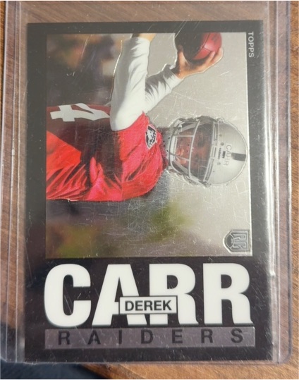 2014 Topps Chrome 1985 Design #18 Derek Carr — front