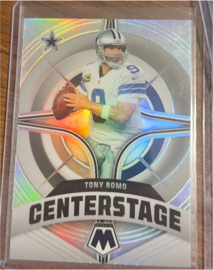2022 Panini Mosaic #CS-7 Tony Romo Centerstage Silver — front