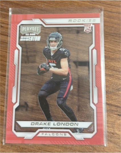 2022 Panini Chronicles Playoff Momentum Rookies #PMR-6 Drake London — front