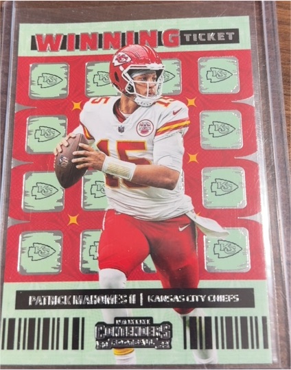 2022 Panini Contenders Winning Ticket #WT-PMA Patrick Mahomes II — front