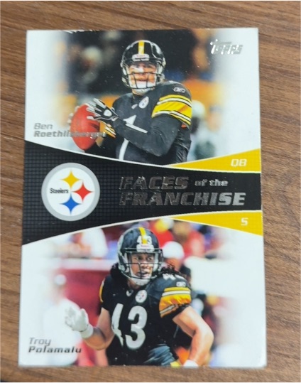 2011 Topps Faces of the Franchise #FF-RP Ben Roethlisberger / Troy Polamalu — front