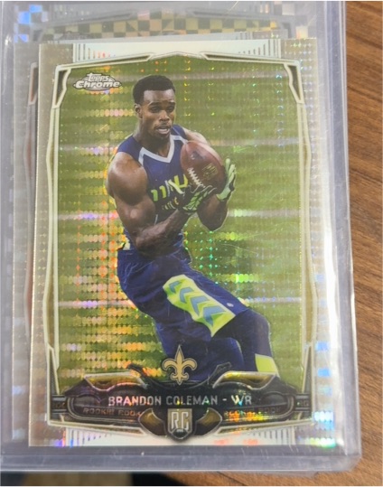 2014 Topps Chrome #147 Brandon Coleman — front