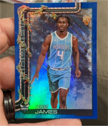 2025-26 Topps Holiday #H193 Sion James — front